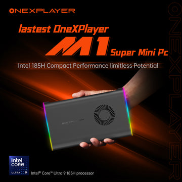 OneXPlayer M1 mini PC with Intel Core Ultra 9 185H processor for gaming and work